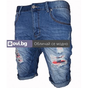 Къси мъжки дънки X011